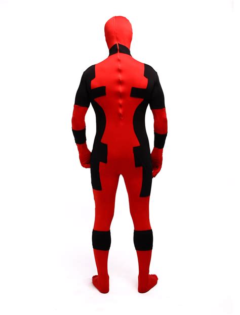 Halloween Deadpool Zentai Suit Lycra Spandex Superhero Full Bodysuit