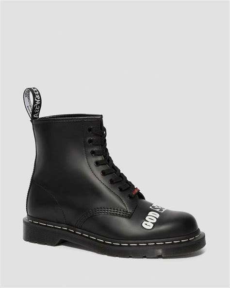 1460 sex pistols smooth leather lace up boots dr martens official
