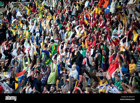Crowd Shot At A Soccer Game Stock Photo Alamy