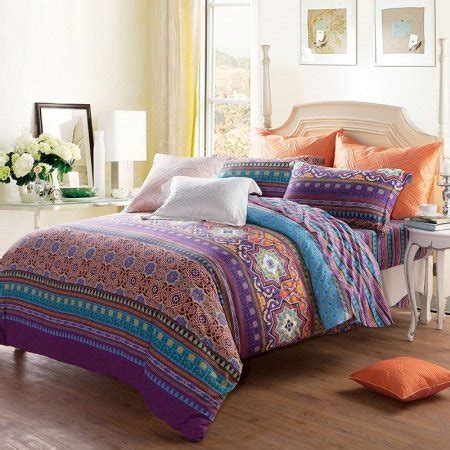 Choose from contactless same day delivery, drive up and this collection of bedding sets has been thoughtfully put together to give you the perfect combination of comfort, durability and style. Southwestern Orange Purple Gold and Aqua Blue Aztec Tribal ...