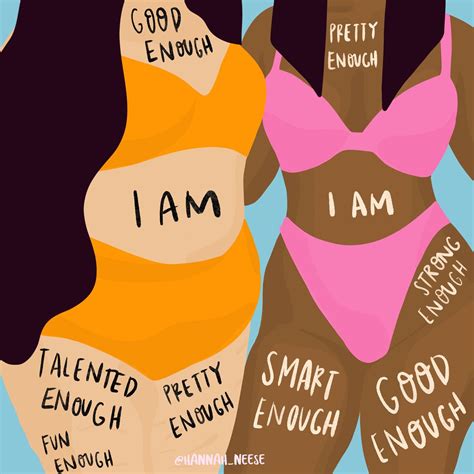 Comparison Quotes You Are Enough Confidence Love Yourself Art Body Positive Love My Body Ideal