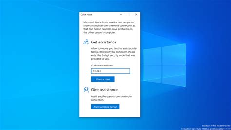 Quick Assist Windows 10