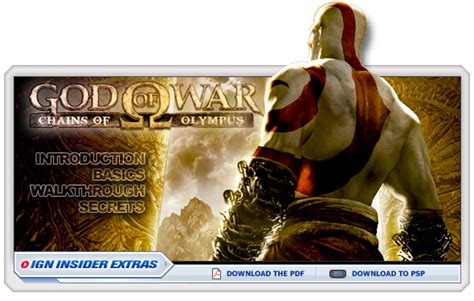 God Of War Chains Of Olympus Psp Walkthrough And Guide Page 1