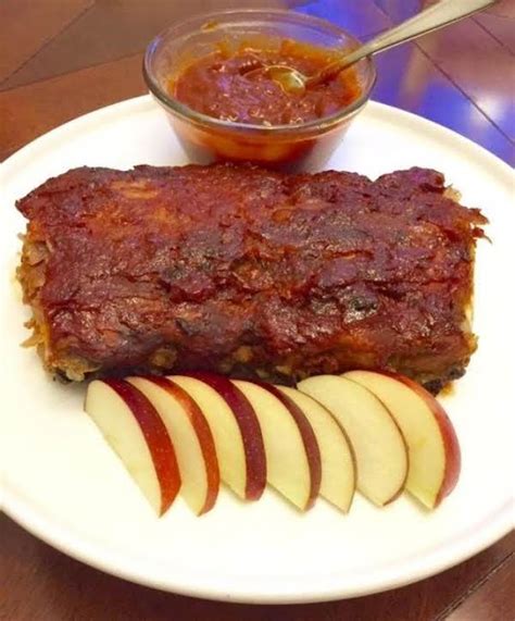 Oven Braised Apple Bbq Pork Ribs Recipe Just A Pinch Recipes