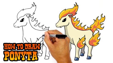 How To Draw Ponyta Pokemon Youtube