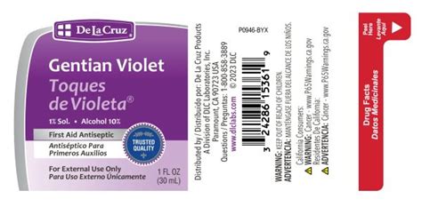 1 Toques De Violeta De La Cruz Antiséptico Para Primeros Auxilios 1