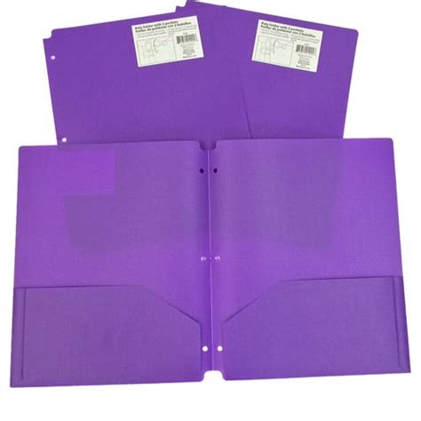 2 Pocket Poly Folder Available In Multiple Colors