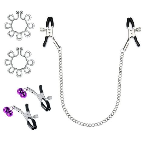 Lauritami Fake Nipple Piercing Stainless Steel Adjustable Body Clamps