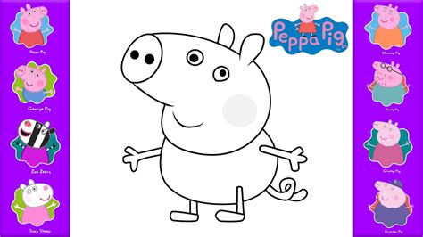 How To Draw George Pig Peppa Pig 🐷 Drawing Easy George Pig Peppa Pig