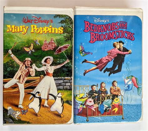 Walt Disney S Mary Poppins Bedknobs And Broomsticks Vhs Clam Shell