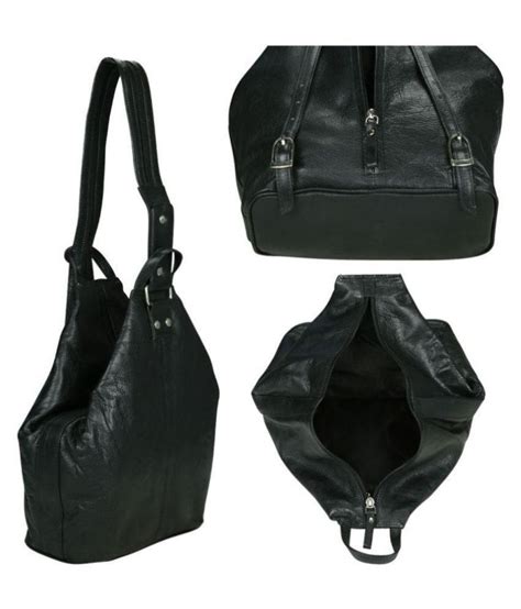 KAN Black Pure Leather Backpack - Buy KAN Black Pure ...