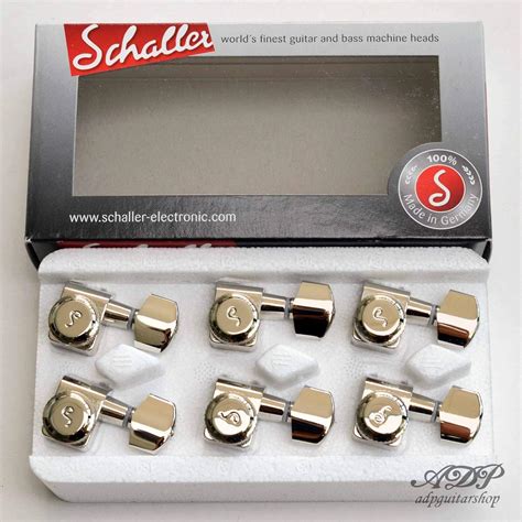 Schaller Original F Series Standard Locking 6l Smb Sl Machine Head Set Nickel Bigamart