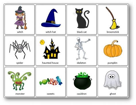 Vocabulaire Des Enfants Halloween En Anglais English Singing - Halloween en anglais : jeux, activités et chansons sur le thème d'Halloween