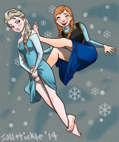 Elsa Tickles Anna By Solletickle Rfrozen
