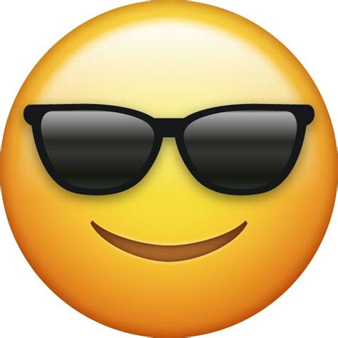 Cool Emoji Sunglass Emoji Ios Emoji