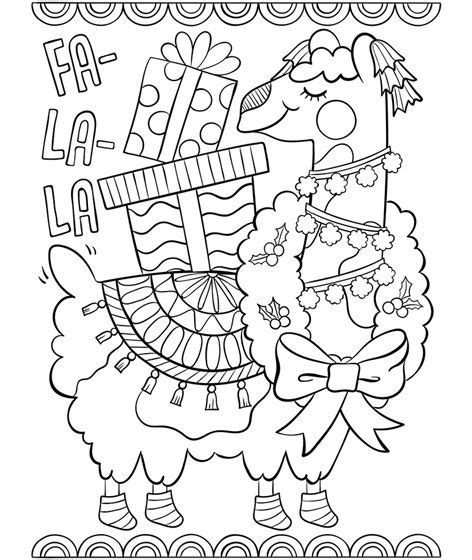 Animales que viven en el desierto para dibujar. Fa la la Llama - www.crayola.com | Free christmas coloring ...