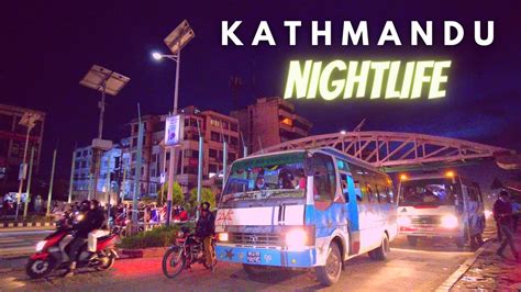 4K KATHMANDU Nightlife On Friday Busy Streets Market New Baneshwor