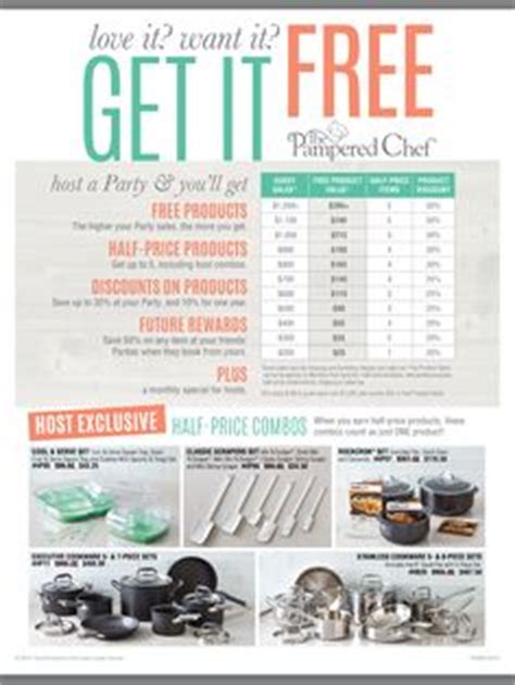 View your desired rewards item from our rewards catalogue. The New Host Rewards Chart! in 2019 | Pampered chef ...