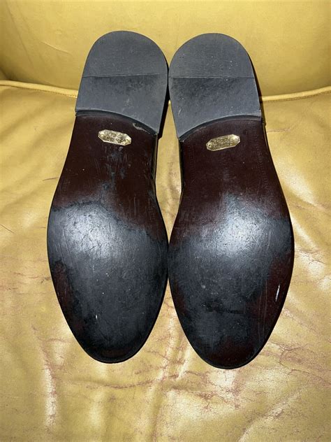 Stacy Adams Mens Black Genuine Snakeskin Leather Slip On Loafers Size