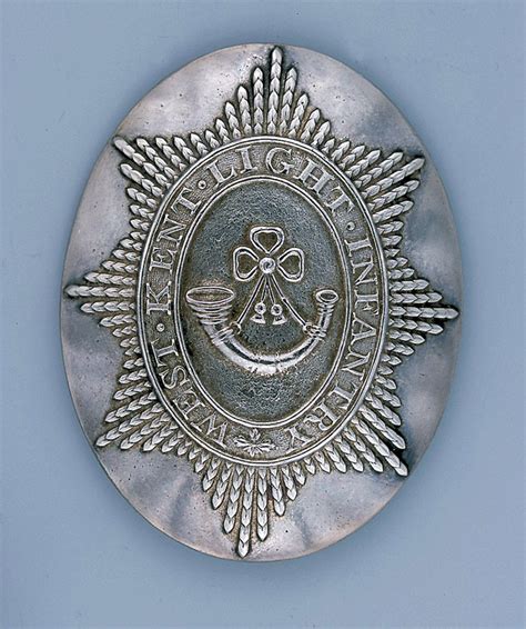 Officers Shoulder Belt Plate West Kent Light Infantry Militia 1810