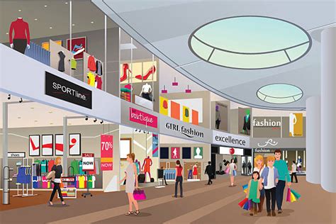 Shopping Mall Illustrations Royalty Free Vector Graphics And Clip Art