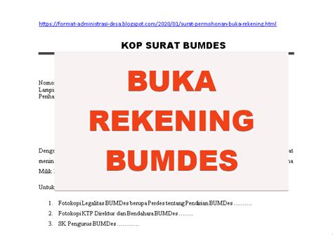 Pada umumnya, kita bisa mendapatkan surat rekomendasi dari pihak lain ataupun dari pejabat yang berwenang di. Surat Permohonan Buka Rekening Bank 2020 | FORMAT ...