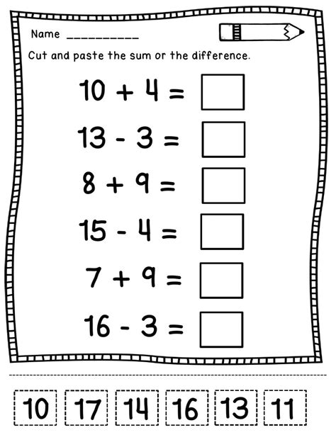 Addition And Subtraction Online Activity For 1st 2nd