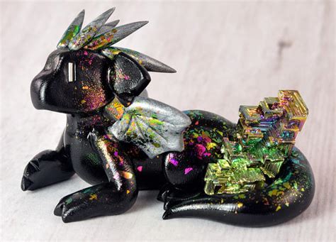 Black Rainbow Bismuth Dragon By Howmanydragons On Deviantart