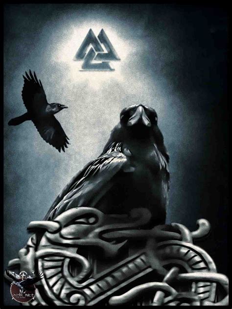 Valhalla Universe Viking Art Raven Art Norse Symbols