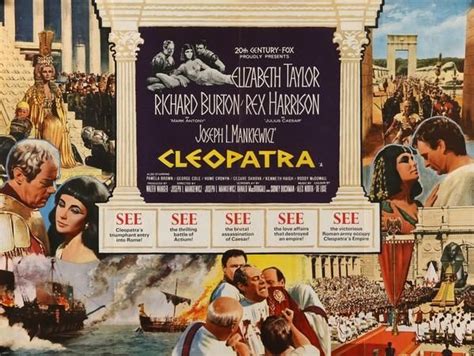 Cleopatra 1963 Original British Quad Movie Poster Cinema Posters Film Posters Carroll O