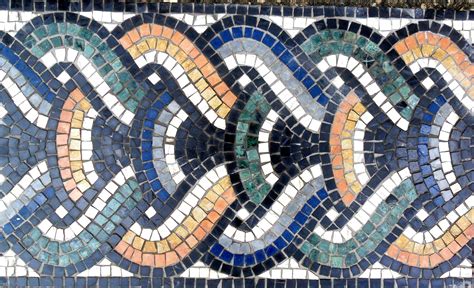 Loop Guilloche Border Patttern Roman Mosaic Mosaic Patterns Mosaic Art