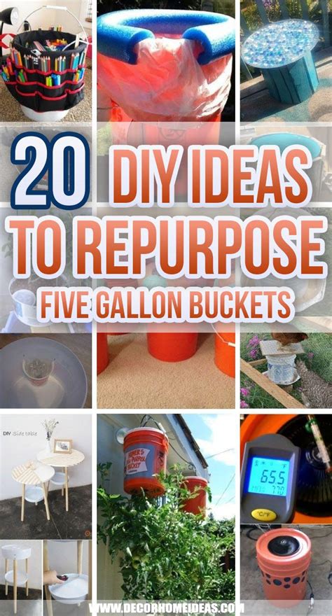 20 Super Creative Diy Ideas To Repurpose Five Gallon Buckets Decor