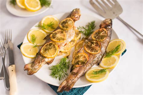Baked Whole Trout Recipe With Lemon And Dill