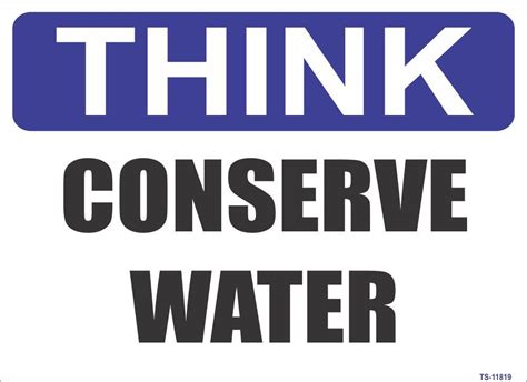 Buy Signageshop High Quality Vinyl Conserve Water Sign Online ₹264