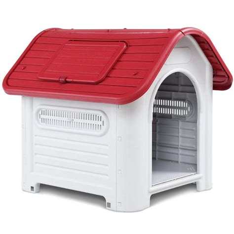 Giantex Outdoor Indoor Pet Dog House Portable Waterproof Plastic Puppy