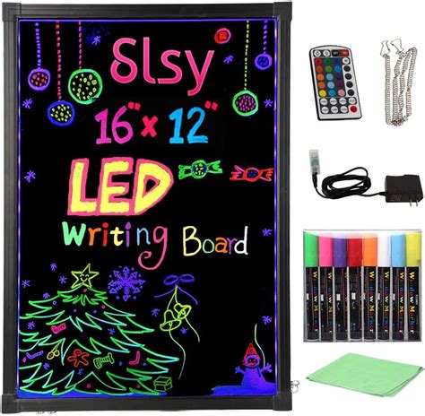 Buy Slsy Illuminated Led Message Writing Board 16x12 Erasable Neon