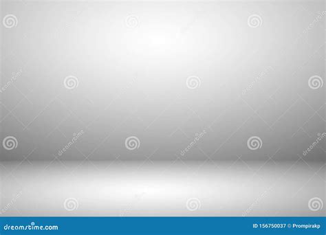 Empty White Studio Room With Light And Shadow Abstract Background