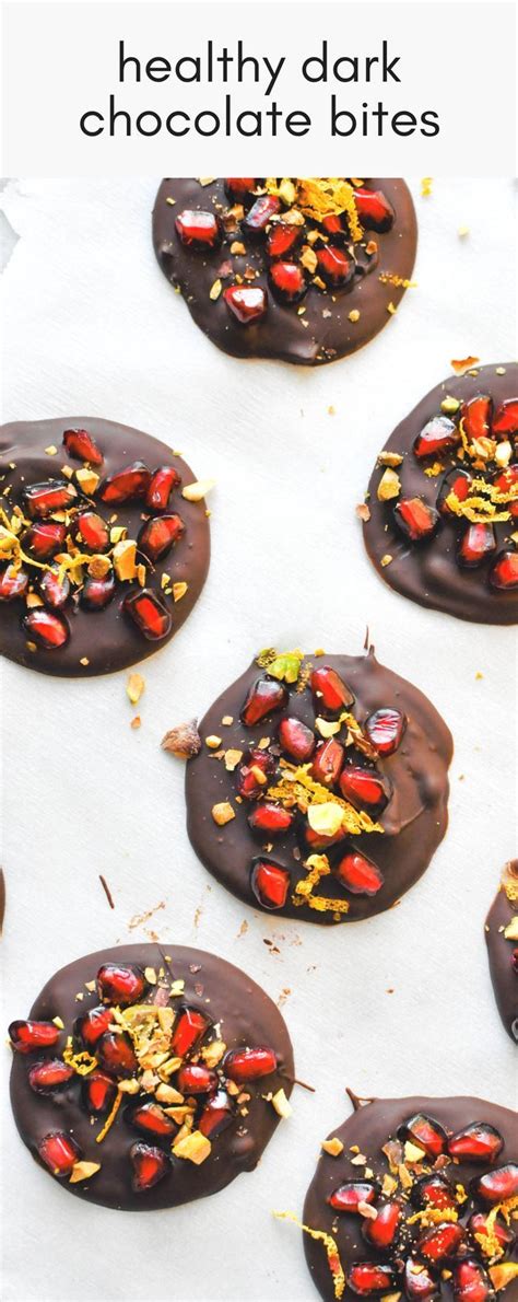 These Healthy Dark Chocolate Treats Are An Easy And Simple Dessert Recipe
