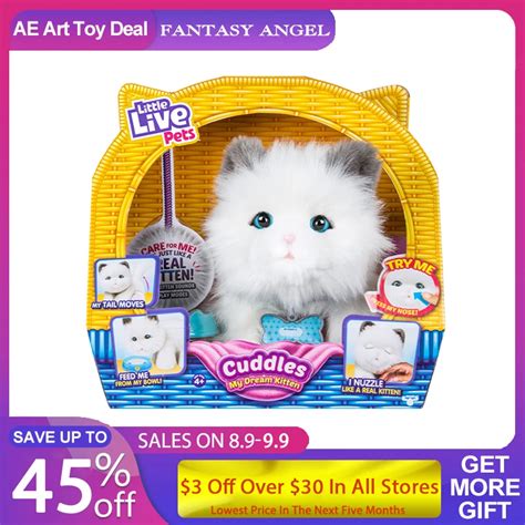 Little Live Pets Cuddles My Dream Kitten Toy For Girls Three Cats Toys