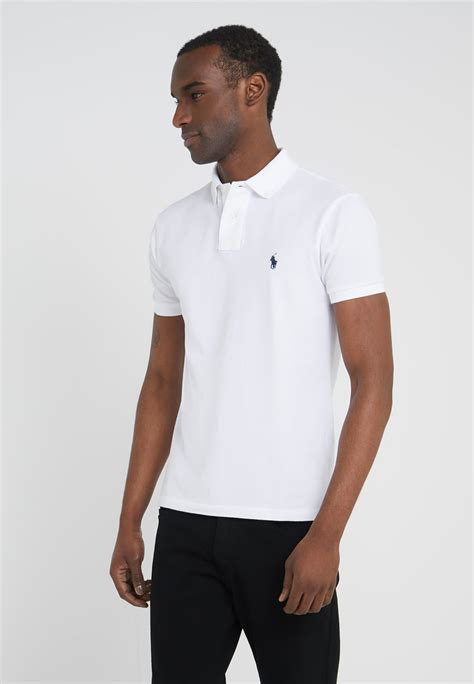 Polo Ralph Lauren Slim Fit Mesh Polo Shirt Poloshirt Whitewit