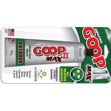 E6000 Amazing Goop Ii Max All Weather Adhesive Glue Contact 81g Pack 2