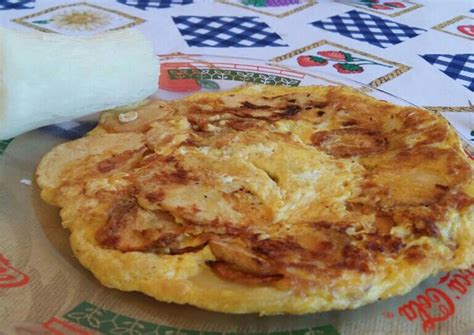 Tortillon De Papas Receta De Alejandra Bernal 💙 Cookpad