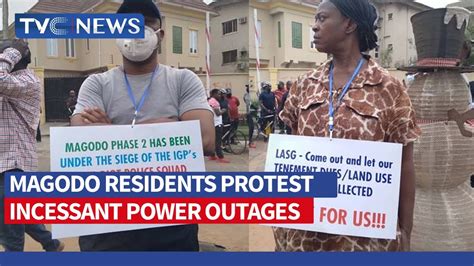Magodo Residents Protest Incessant Power Outages Estimated Billings