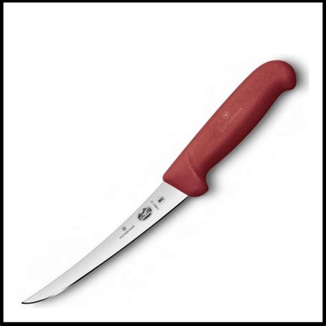 victorinox fibrox 15cm boning knife narrow curved blade red — c booth and son