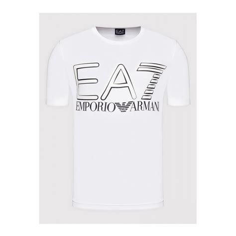 Emporio Armani Ea7 Cotton Printed Logo White T Shirt Clothing From N22 Menswear Uk