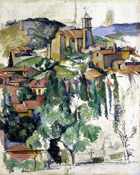 The Village Of Gardanne Painting By Cezanne Fine Art America
