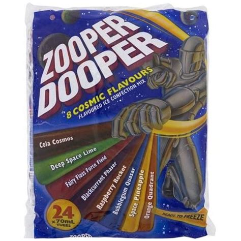 Zooper Dooper Water Ice Mixed 24 Pack 70ml Impact