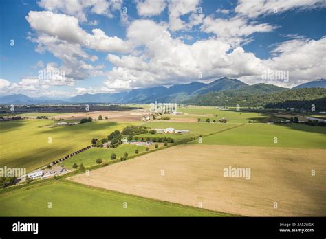 Scenic Farmland From Above Stock Photo Alamy