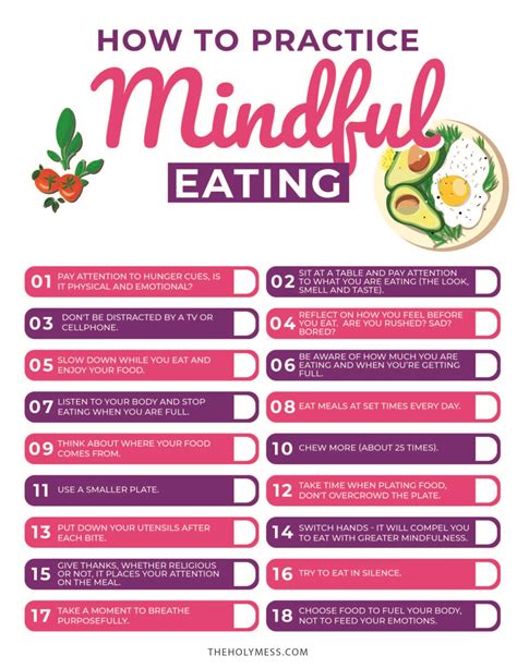 20 Ways To Eat More Mindfully With Free PDF Printable