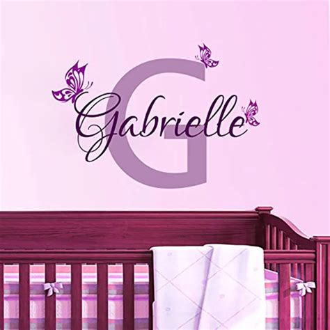Personalized Butterfly Name Vinyl Wall Art Decal Home Decor Wall